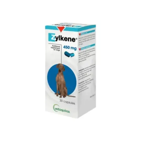Zylkene 450mg suplemento calmante natural para perros y gatos