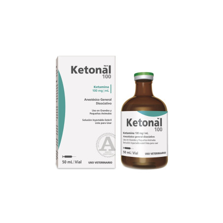 RICHMOND VET PHARMA KETONAL 100, FRASCO AMPOLLA 50ML | Maskotas.pe