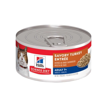 HILLS SD FELINE ADULT 7+ TURKEY 2.9 OZ (LATA 82 G) | Maskotas.pe