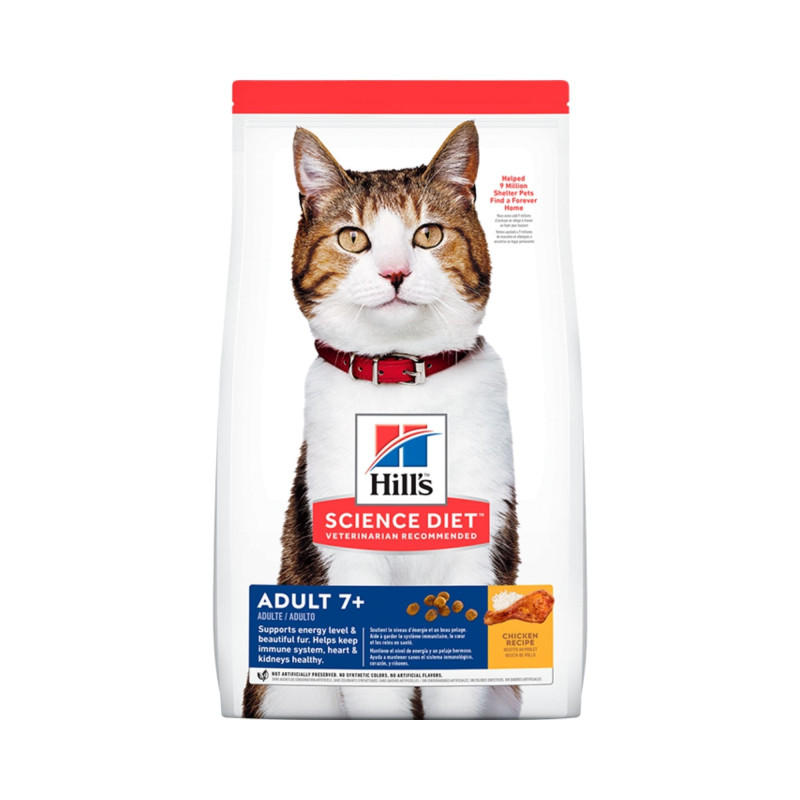 HILLS SD FELINE ADULT 7+ 4 LB (1.8 K) | Maskotas.pe