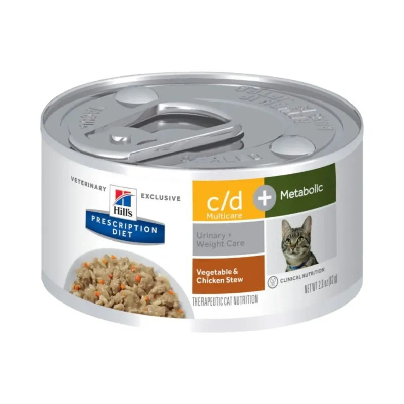 HILLS PD FELINE C/D+METABOLIC 2.9 OZ (82 G) | Maskotas.pe