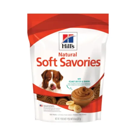 HILLS SD CANINE SOFT SAVORIES PEANUT BUTTER & BANANA 8 OZ (227 GR) | Maskotas.pe