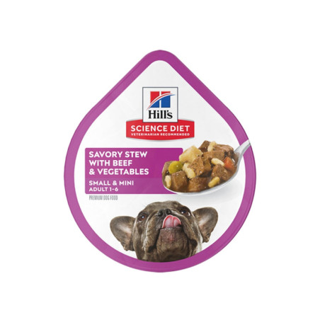Hills Science Diet Canine Adult Small & Mini guiso de res y vegetales para perros