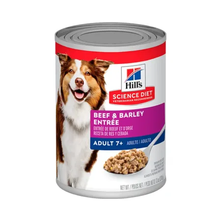 HILLS SD CANINE ADULT 7+ BEEF & BARLEY 13 OZ (LATA 370 g) | Maskotas.pe