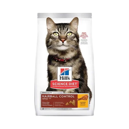 HILLS SD FELINE HAIRBALL CONTROL ADULT 7+ 3.5 LB (1.6 K)? | Maskotas.pe
