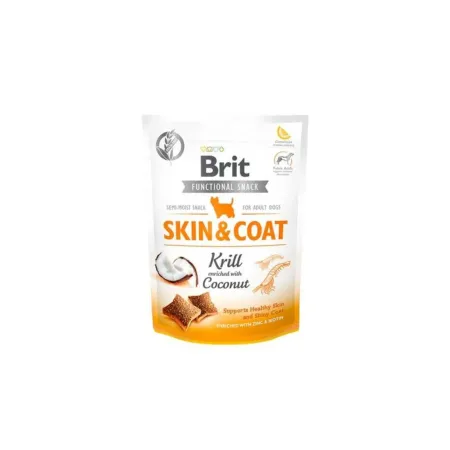 BRIT BRIT CARE DOG FUNCTIONAL SNACK SKIN & COAT KRILL 150 GR | Maskotas.pe
