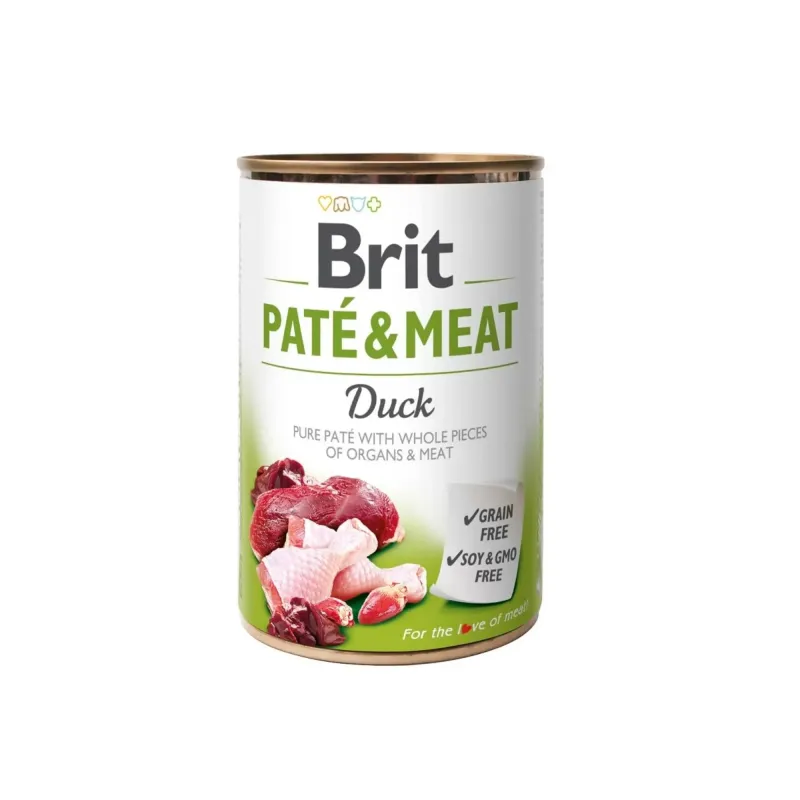 BRIT BRIT PATE & MEAT DUCK 400 G | Maskotas.pe