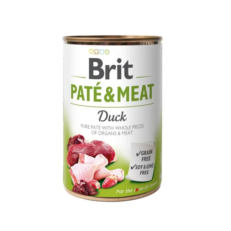 BRIT BRIT PATE & MEAT DUCK 800 GR | Maskotas.pe