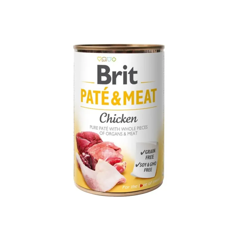 BRIT BRIT PATE &MEAT  CHICKEN 400 GR | Maskotas.pe