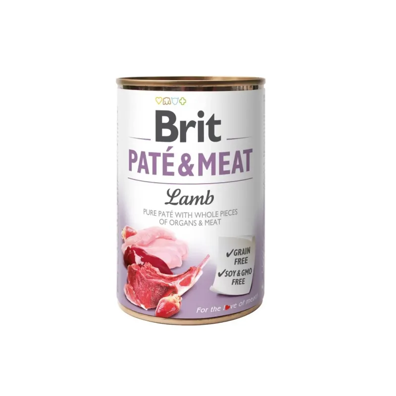 BRIT BRIT PATE &MEAT  LAMB 400 GR | Maskotas.pe