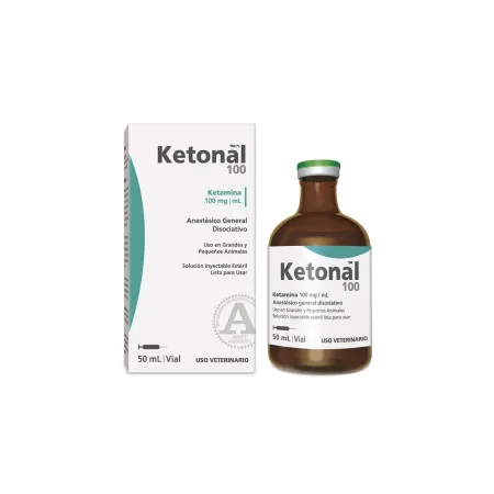 RICHMOND VET PHARMA KETONAL 100, FRASCO AMPOLLA 50ML | Maskotas.pe