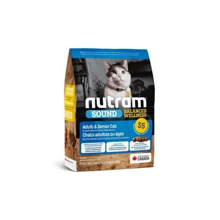 NUTRAM S5 NUTRAM SOUND ADULT & SENIOR CAT 1.13 KG | Maskotas.pe