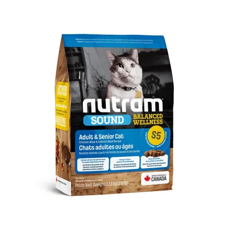 NUTRAM S5 NUTRAM SOUND ADULT & SENIOR CAT 5.4 KG | Maskotas.pe