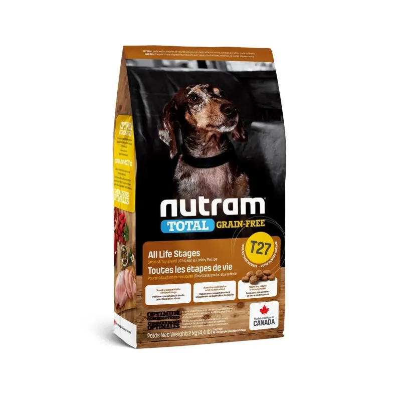 NUTRAM T27 NUTRAM TOTAL GRAIN-FREE TURKEY & CHICKEN SMALL 5.4 KG | Maskotas.pe