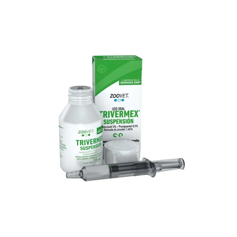 ZOOVET TRIVERMEX SUSPENSIÓN FRASCO 15ML | Maskotas.pe