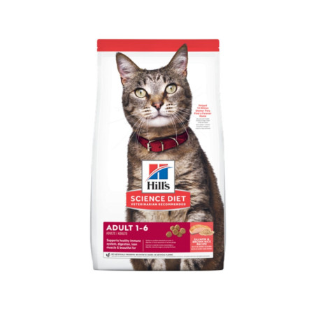 Hills Science Diet Feline Adult Salmon alimento seco para gatos