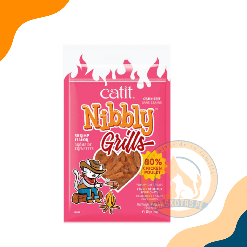 CAT IT NIBBLY GRILLS POLLO & CAMARON 30GR