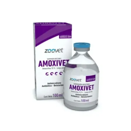 Amoxivet antibiótico inyectable de amplio espectro