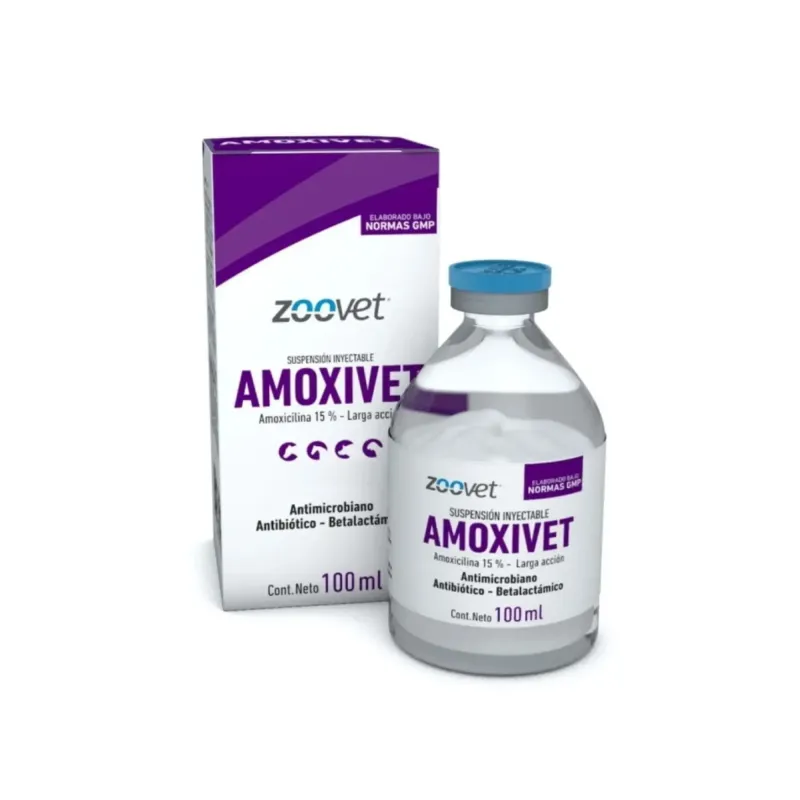 Amoxivet antibiótico inyectable de amplio espectro