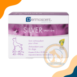 SILVER SPOT ON PARA PERRO 20 - 40K 4 PIPETAS X 2.4ML