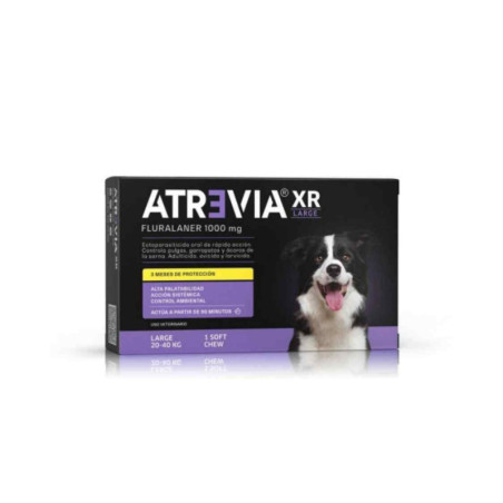 Atrevia XR Large antiparasitario masticable acción prolongada para perros 20-40kg