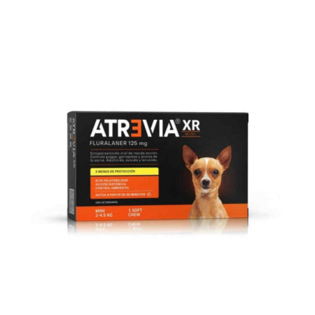Atrevia XR Mini antiparasitario masticable acción prolongada para perros 2-4.5kg