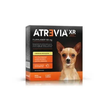 Atrevia XR Mini antiparasitario masticable acción prolongada para perros 2-4.5kg