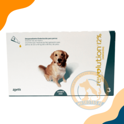 ZOETIS REVOLUTION 12% PARA PERRITOS DE 20.1 A 40 KG 03 PIPETAS