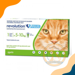 ZOETIS REVOLUTION PLUS PARA GATITOS DE 5.1 - 10 KG 1 PIPETA - VERDE