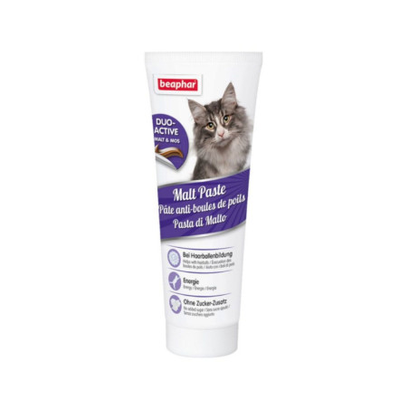 Beaphar Malt Paste pasta de malta para control de bolas de pelo en gatos