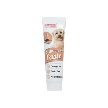 Beaphar Salmon Oil Paste aceite de salmón para piel y pelaje de perros