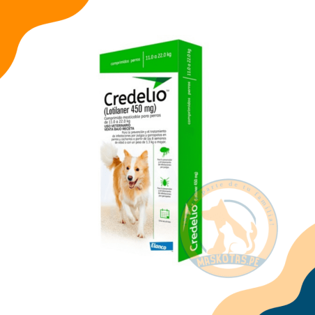 CREDELIO X 3TABS 450 MG (11.1 A 22 KG)