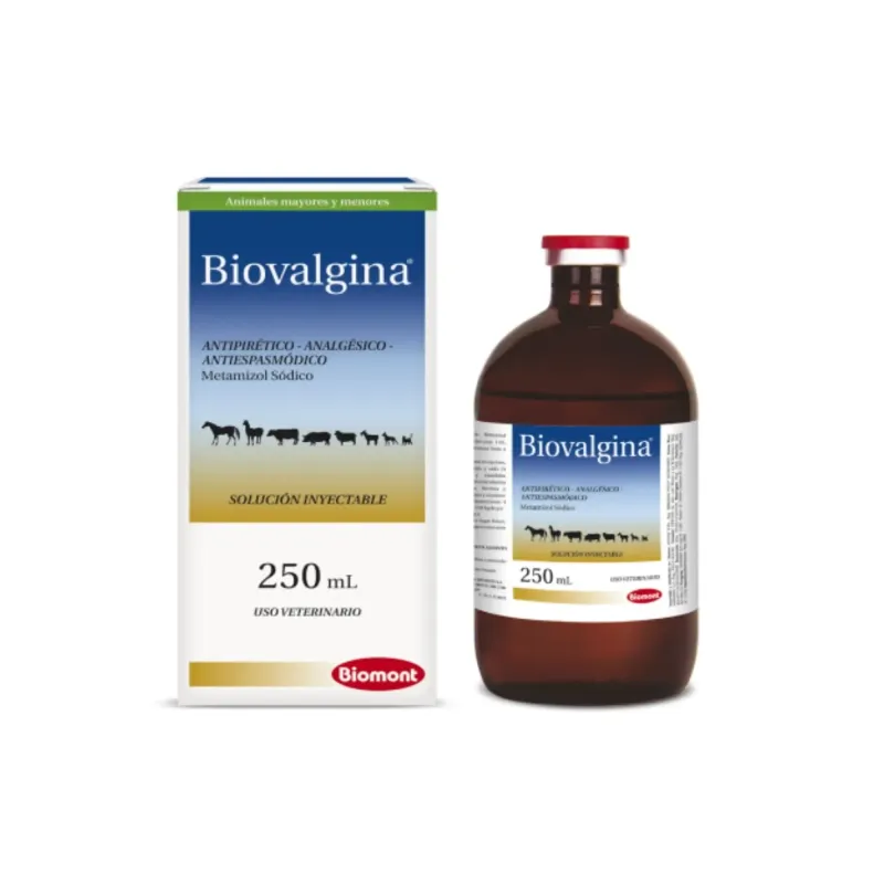 Biovalgin analgésico y antipirético inyectable