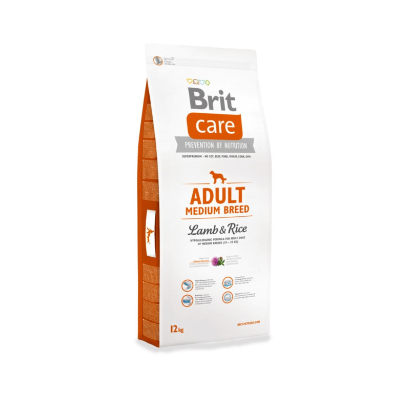 Brit Care Adult Medium Breed Lamb & Rice alimento seco para perros medianos
