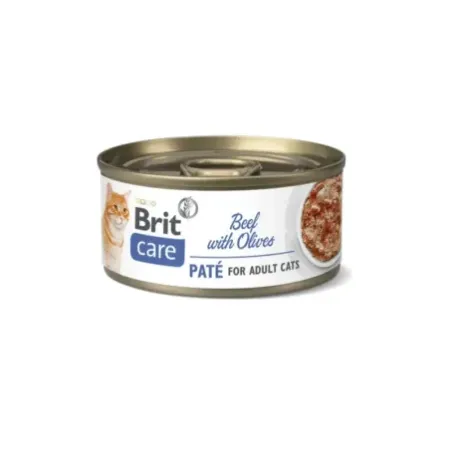 Brit Care Cat Beef Pate with Olives paté húmedo para gatos