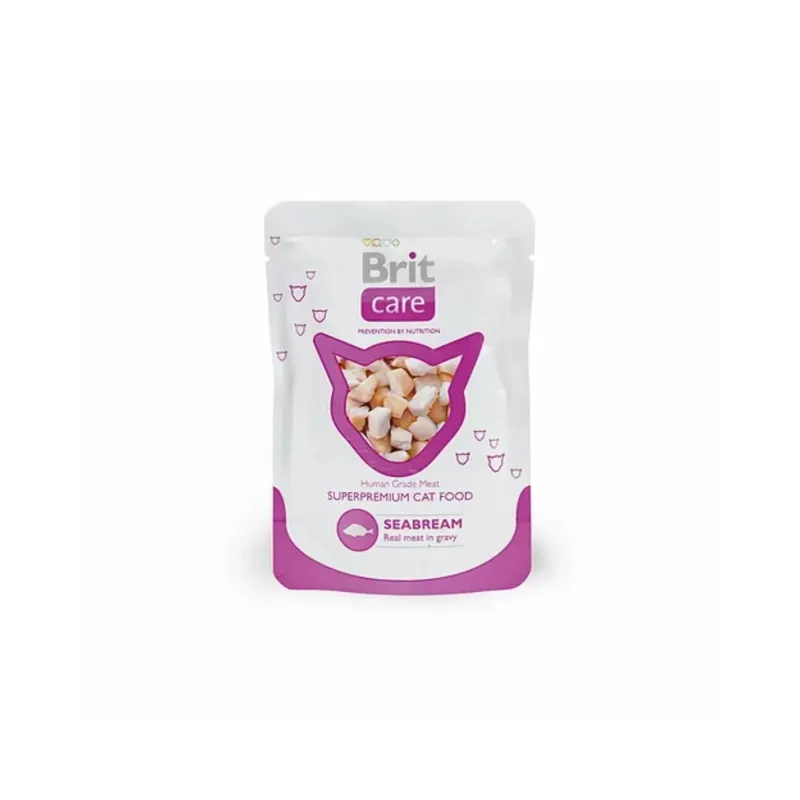 Brit Care Cat Seabream pouch húmedo para gatos
