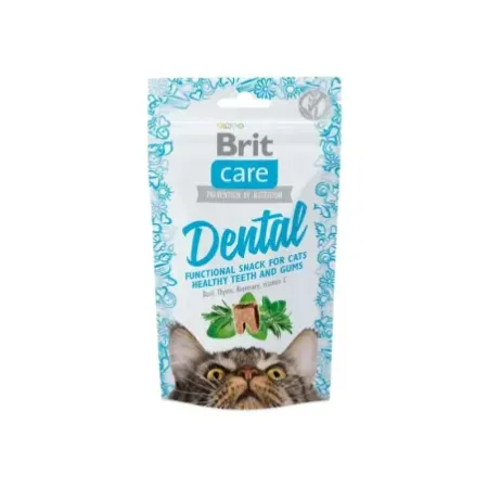 Brit Care Cat Snack Dental bocadillos para higiene bucal de gatos