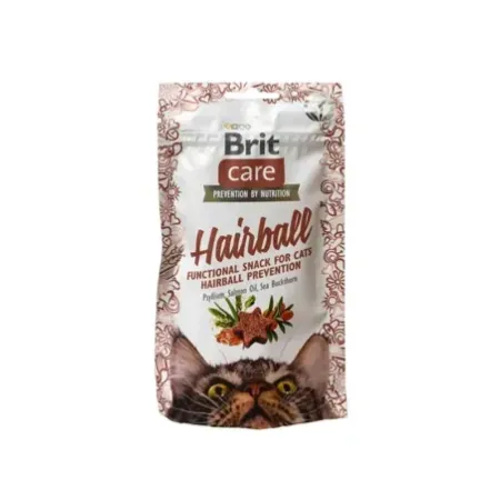Brit Care Cat Snack Hairball bocadillos para control de bolas de pelo en gatos