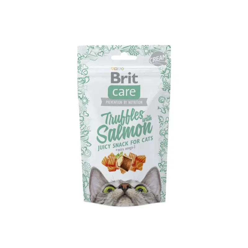 Brit Care Cat Snack Truffles Salmon bocadillos con sabor a salmón para gatos