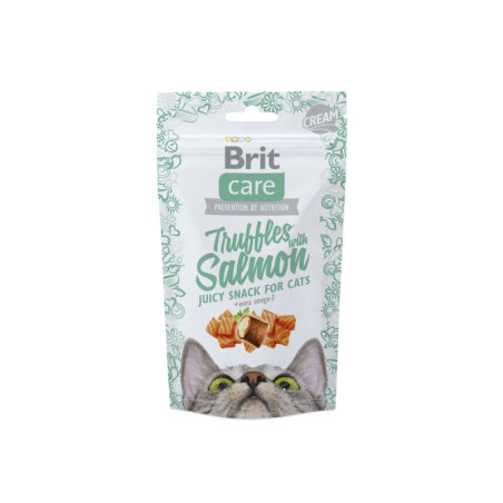 Brit Care Cat Snack Truffles Salmon bocadillos con sabor a salmón para gatos