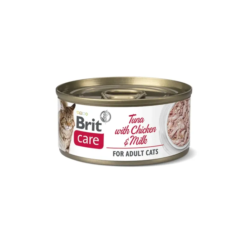 Brit Care Cat Tuna with Chicken and Milk alimento húmedo para gatos