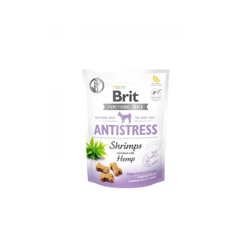 Brit Care Functional Dog Snack Anti-Stress Shrimps bocadillos antiestrés para perros