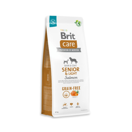 Brit Care Grain-Free Senior & Light Salmon alimento seco para perros senior o control de peso