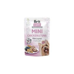 Brit Care Mini Chicken & Tuna Fillets alimento húmedo para perros mini