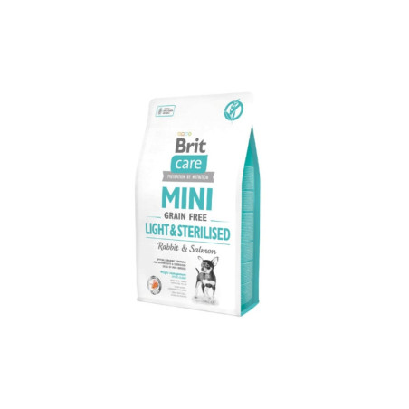 Brit Care Mini Grain-Free Light & Sterilised alimento seco para perros mini esterilizados o control de peso