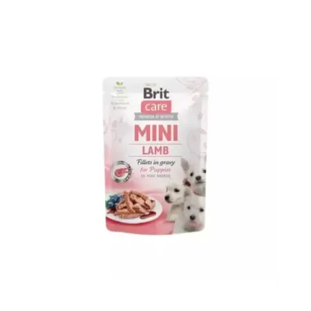 Brit Care Mini Puppy Lamb Fillets alimento húmedo para cachorros mini