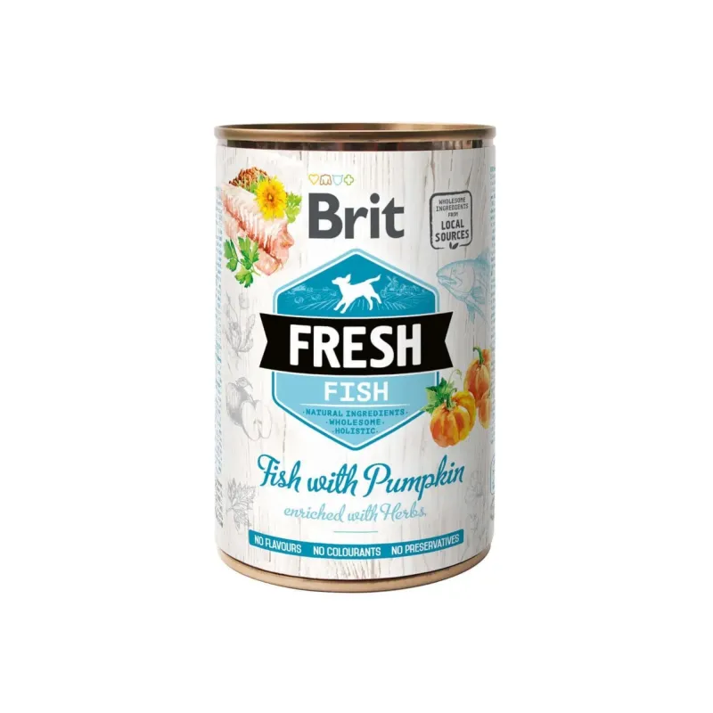 Brit Fresh Canned Fish with Pumpkin alimento húmedo para perros