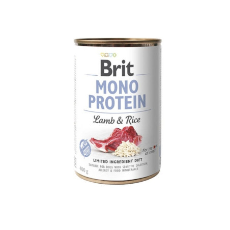 Brit Mono Protein Lamb & Rice alimento húmedo para perros