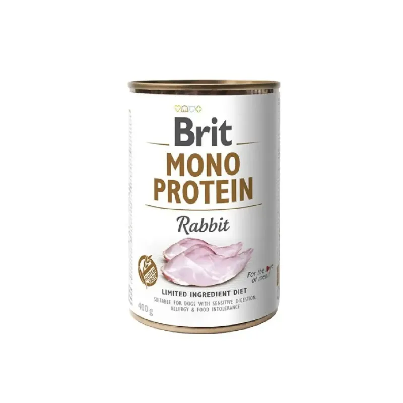 Brit Mono Protein Rabbit alimento húmedo para perros