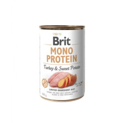 Brit Mono Protein Turkey & Sweet Potato alimento húmedo para perros